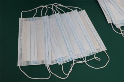 White Disposable Protective hydrating face mask Supplies 3 ply FDA CE certificate
