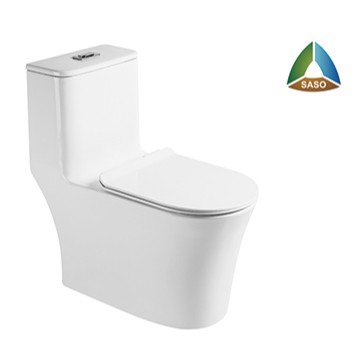 SASO Plumbing Fixtures One Piece Siphonic Dual Flush Water Closet Toilet with Fitting Watersense Sanitary Ware
