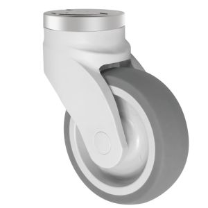 Carril de rodadura de una sola bola de 100 kg de capacidad de carga Carrillas TPR para equipos médicos