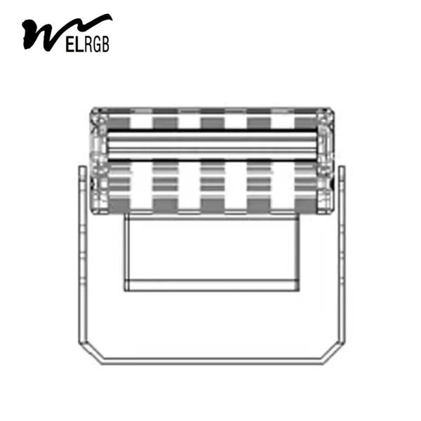 Luz de trabajo exterior de proyección remota Iluminación de lavado de paredes exterior
