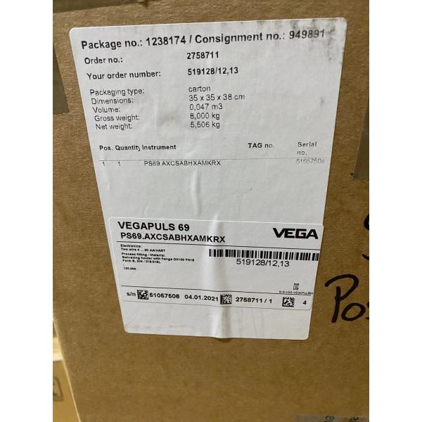 PS69.AXCSABHXAMKRX VEGA Уровнемер VEGAPULS 69 Радарный датчик для непрерывного измерения уровня