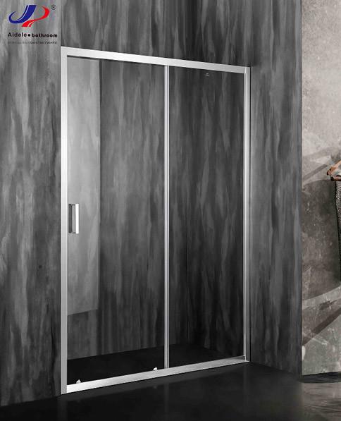 5/6mm Sliding Glass Shower Doors 120*190cm Size Tempered Glass Aluminium Frame