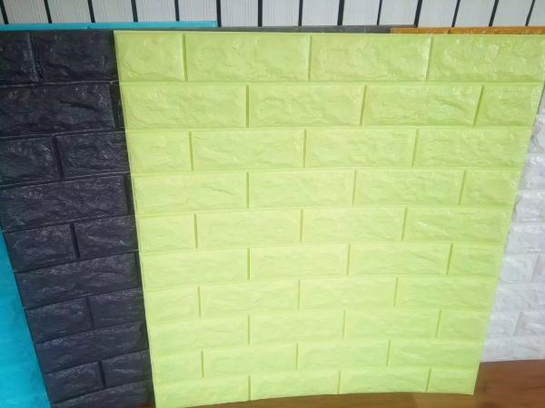 Papel de parede autoadesivo da decoração 3d da casa, painéis do tijolo da espuma de 30kg/m3 3d