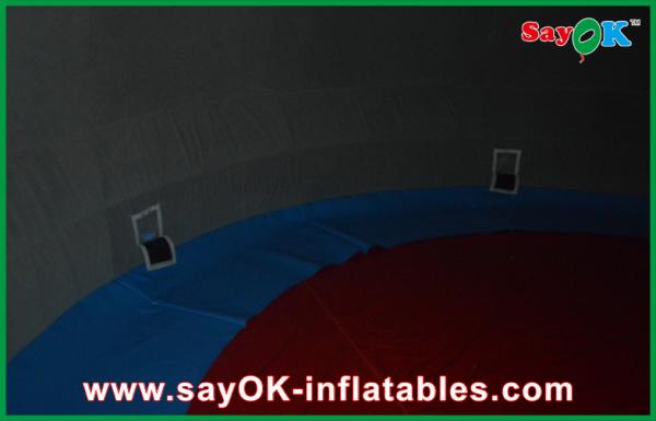 15m  Hangout Oxford Cloth Inflatable Dome Structures Digital Projection Show Use