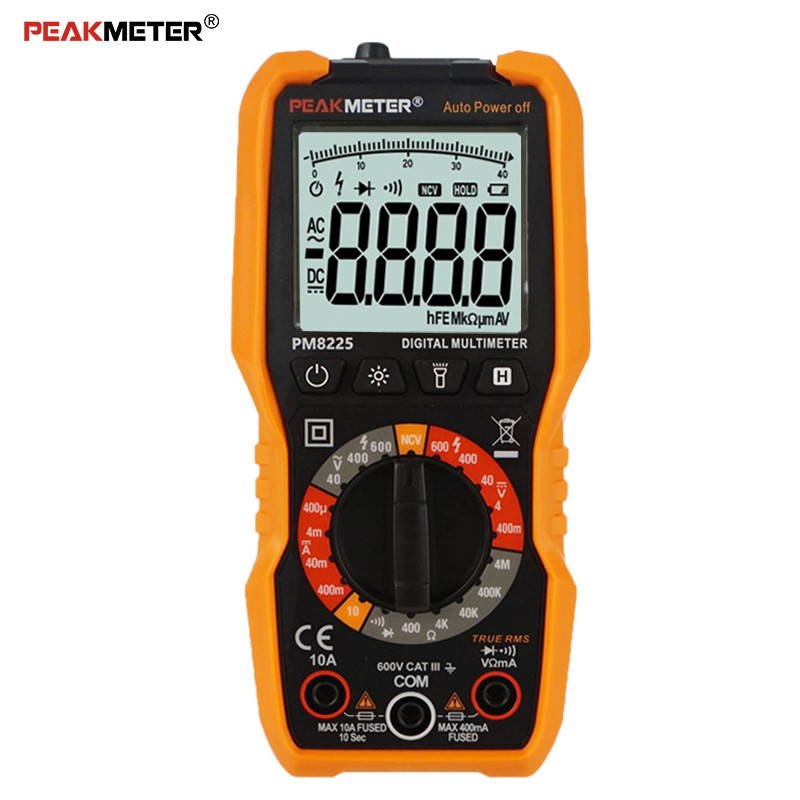 Flash Light NCV Цифровой мультиметр 4000 отсчетов Дисплей 600V AC DC Измерение напряжения