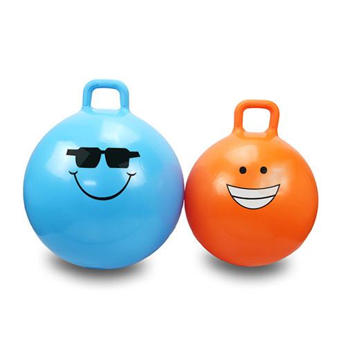 Kids Inflatable Space Hopper Ball Hippity Hop Jumping Ride Toy Bouncer With Handle