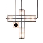 Кристально-белые светодиодные потолочные фонари 24W 48W 72W Bar Cafe Custom Pendant Light