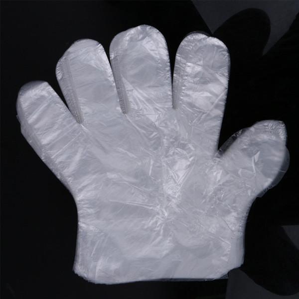 Food Preparation Disposable Poly Gloves Hair Dye PE Powder Free Decorating BBQ
