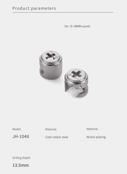 Strong Connection Furniture Cam Lock And Nut ODM For Knockdown Furniture Installation
