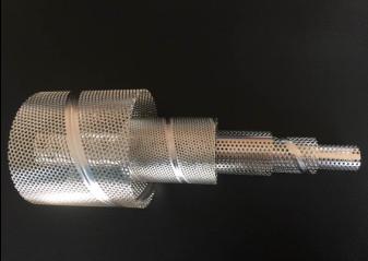 spiral welded perforated center tube pipe stainless steel 316L filter frame filter element