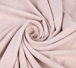 Tela do veludo de algodão de brandamente 8 Pit Cotton Polyester Dyed Knitted