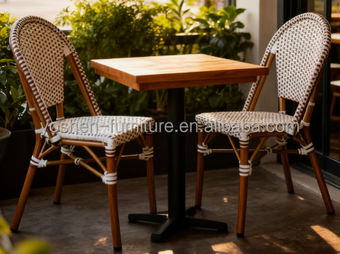 Elegant White French Bistro Chairs White Side Chair for Your Café and Your Restaurants