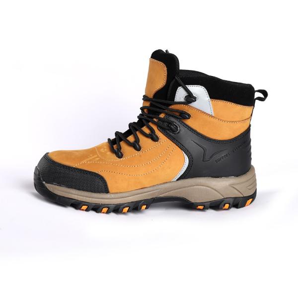 Fleece Lining Winter Warm Work Boots Nubuck Cow Leather Anti Slip Steel Toe Steel Plate Waterproof