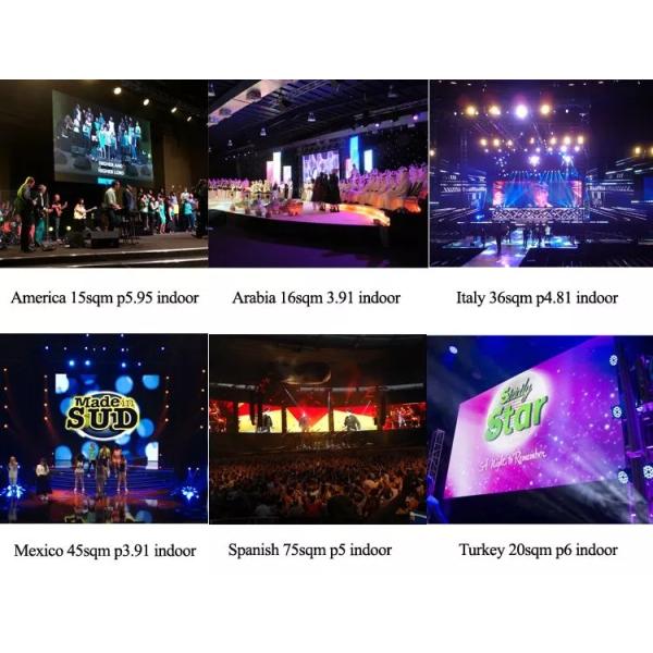 Curvilinear SMD2121 Indoor Rental LED Display HD Lightweight Panel For Stage