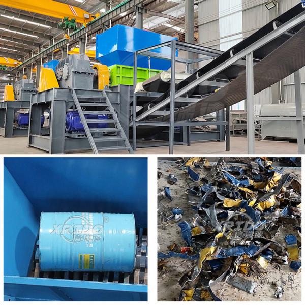 Machine de découpe de déchets de recyclage de déchets à double arbre