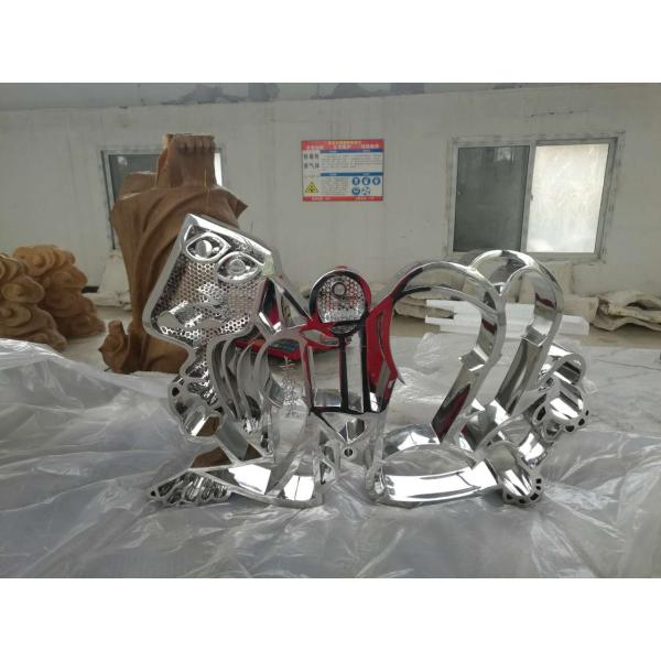 mirror polished stainless steel sculpture for art studio ,China stainless steel Sculpture supplier