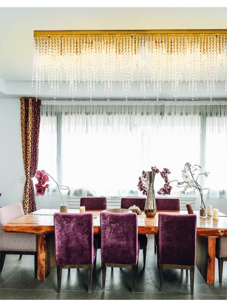 Crystal Chain Ceiling Lights New Lampara Techo for Home Decor guzhen lighting(WH-CA-107)