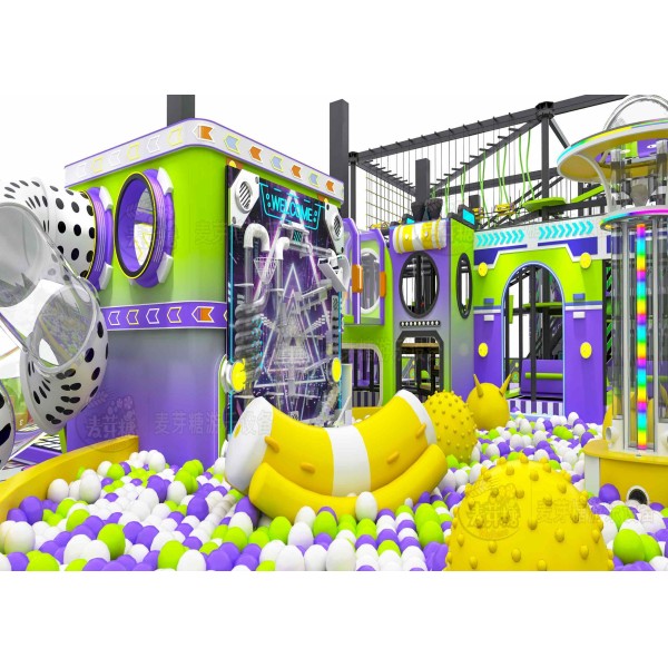 Space Adventure Kids Indoor Sports Arenas Commercial Multi Layer Integrated