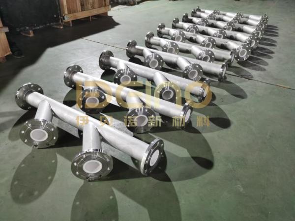 Lithium Battery Ceramic Sleeve Lined Pipe Anti Wear Ceramic Lined Pipe Fittings