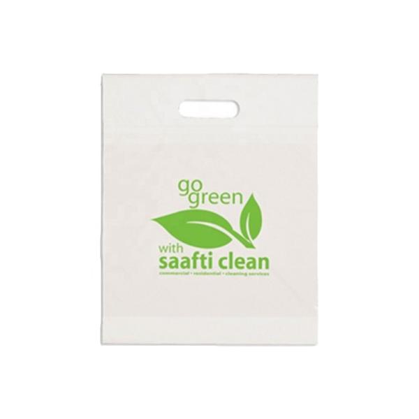 Low Density PE Plastic Bag Heat Seal For Shopping Carry / Packaging Plain Die Cut