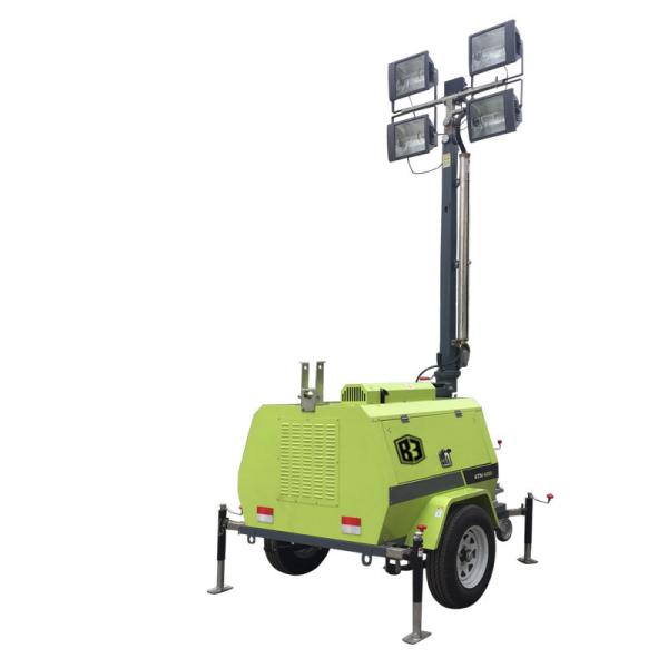 9m Trailer Mobile Lighting Vehicle 6KW Diesel Mobile Lighting System