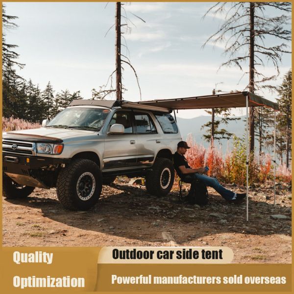 Outdoor Camping Vehicles Aluminum Alloy Pole Roof Tents Factory Hot Selling Sunshade and Waterproof Roof Curtains