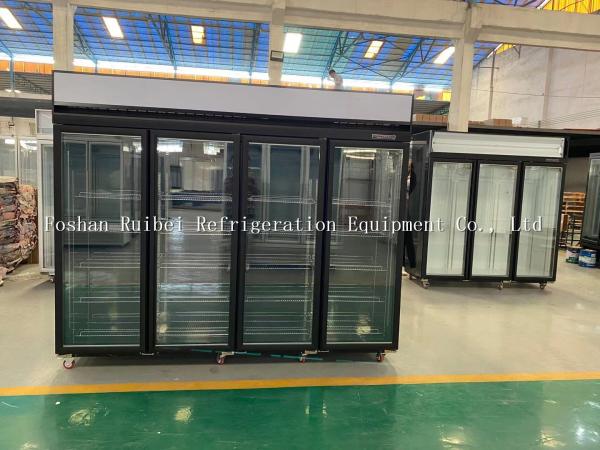 Supermarket Freezer 2000L Glass door Ice Cream Vertical Display Refrigerator Freezer