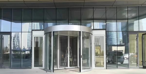China Manufacture Intelligent Revolving Door For Hotel Commercial Building