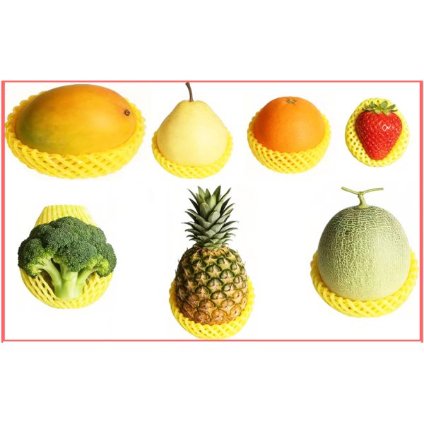 Fruit Foam Mesh Wrap Premium Quality Eco-Friendly Polyethylene Foam Fruit Nets For Fresh Produce Protective Packaging Agriculture Storage Shockproof Foam Protective Cover, Orange, Apple, Pear, Peach