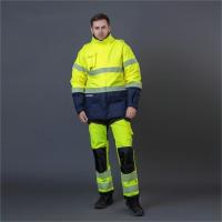220 à de hauts uniformes de travail de sécurité de la visibilité 260gsm imperméabilisez pour des travailleurs d'industrie