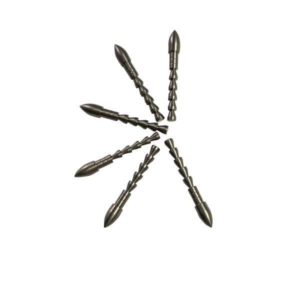 Id.204 5mm Arrow Shafts Break Off Stainless 120-70grains Glue In Arrow Tips Points