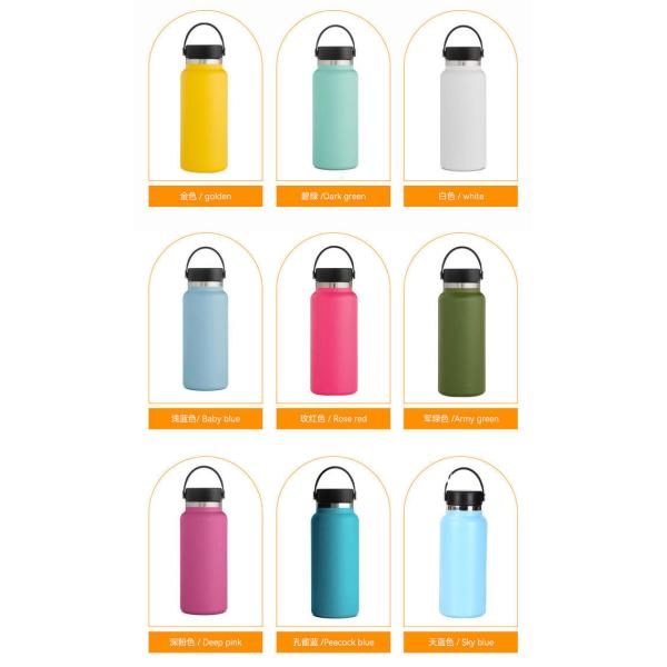 21oz Double Stainless Steel Fitness Water Bottle Handle Customizable Logo Outdoor Student Kettle Direct Drinking Applicability