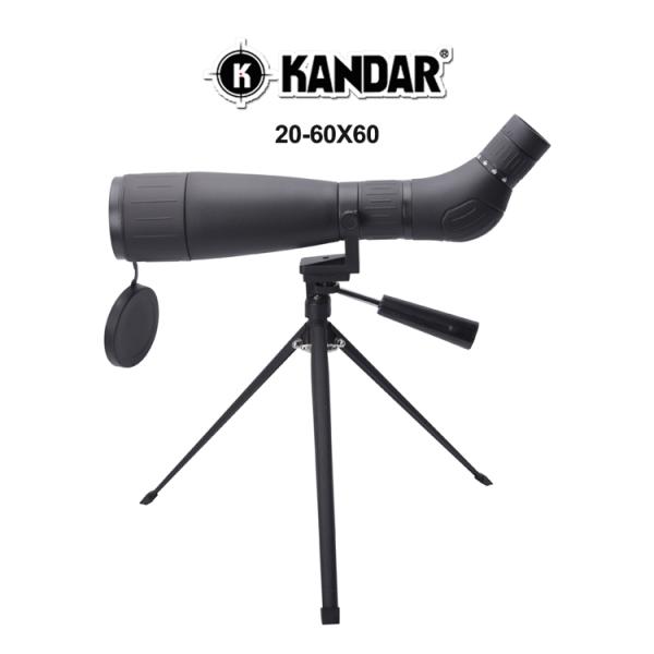 Tripod Adapted 20-60X60 Wide View Monocular Spotting Scope with 60mm Objective Diameter