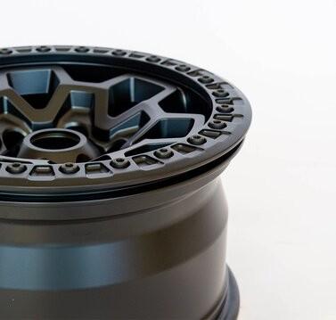 17 pouces hors route personnalisé forgée roues de fermeture à billes 17 X 9 alliage de fermeture à billes roues en alliage noir mat pour le retrofit / mise à niveau