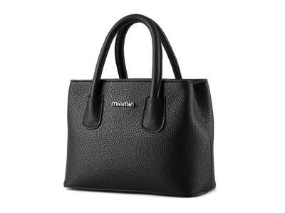 Cotton Lining Women's Tote Leather Handbags Separate Compartments For Storage