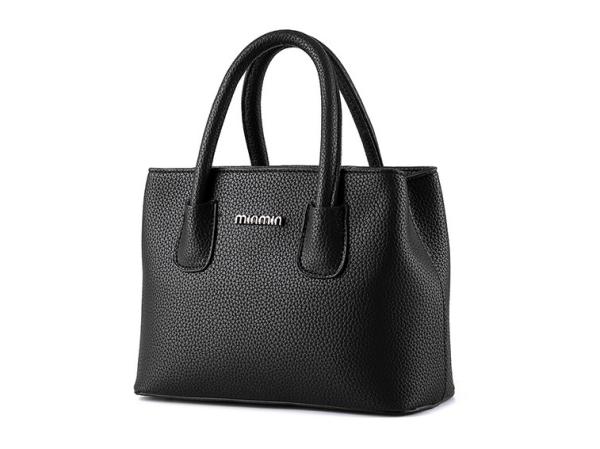 Cotton Lining Women's Tote Leather Handbags Separate Compartments For Storage