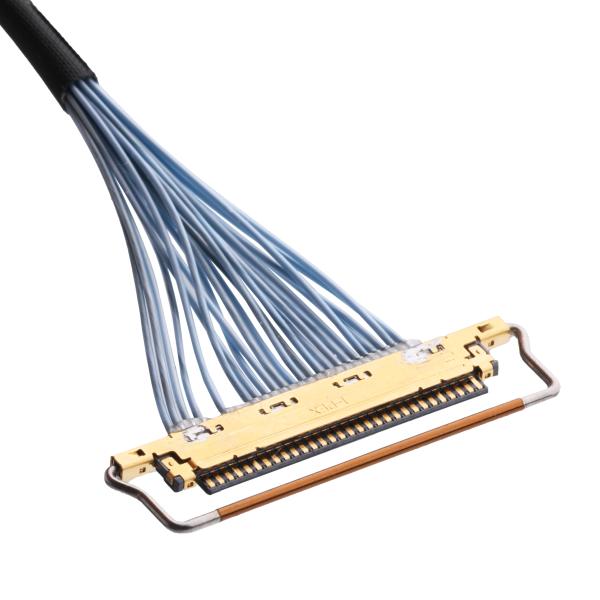 Extra Fine Micro Coaxial Cable , KEL SSL20-40SB TO SSL20-40SB 20 Pin Lvds Cable