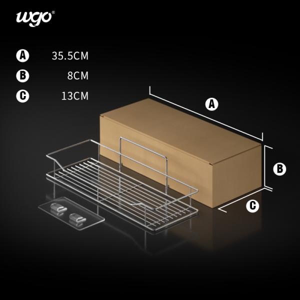 Отсутствие установленного прилипателя Caddy ливня ванной комнаты нержавеющей стали необходимого отверстия сверля