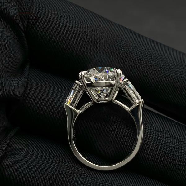Luxuryshine Ovale coupé VVS/VS Laboratoire Diamant 10CT Solitaire Ring 18K or massif bijoux personnalisés avec certificat IGI