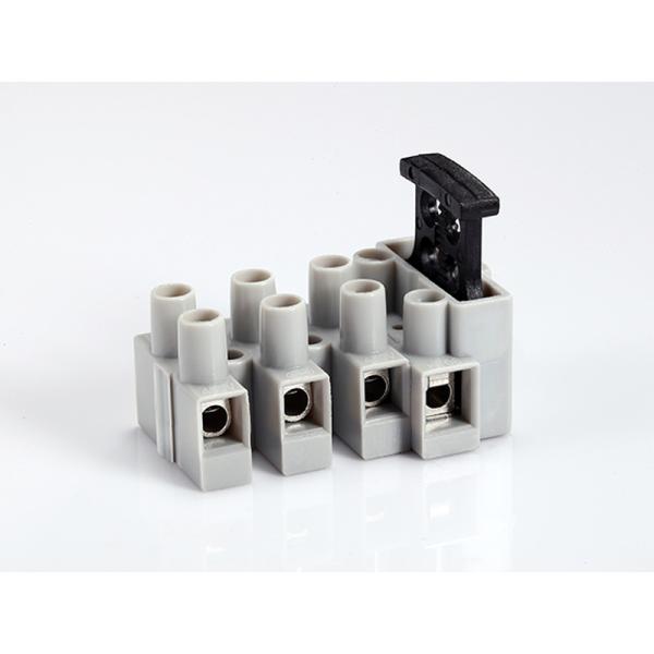 Plastic Electrical Screw Feed Through 4 Pole Pin Fuse Holder Terminal Block Connector
