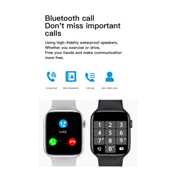 Smartwatch IWO W26+ Pro ECG обоев набора микросхем Mtk 1,75 дюймов