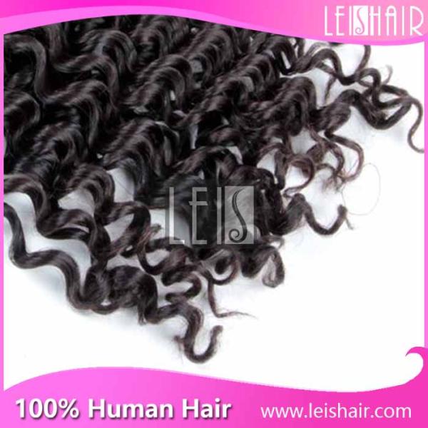 fashion peruvian virgin hair curly wave lace closure