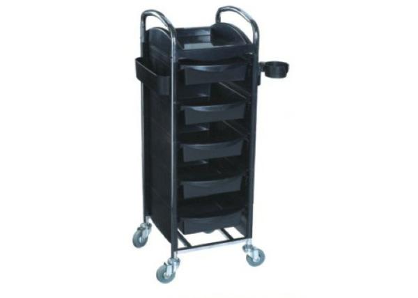 Hair Cutting Salon Rolling Cart With Sliding Drawer , Salon Storage Cart