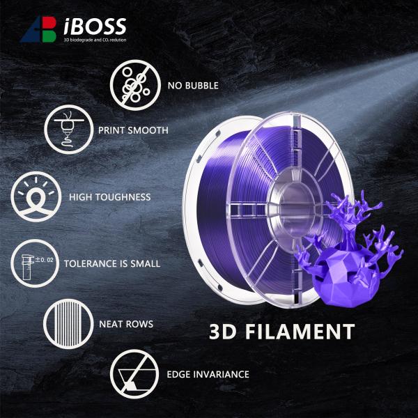 Customization 3D Printer Filament PLA + Silk Violet 3d Printing Consumables
