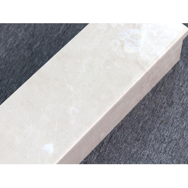 Light Yellow Interior Marble Stairs Decorative 0.5% Water Absorption