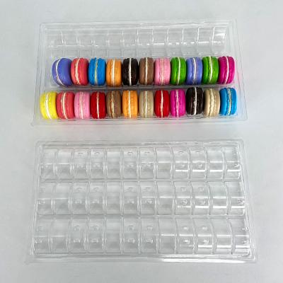 40 emballages plateaux jetables de macarons emballage personnalisable pour une protection précise