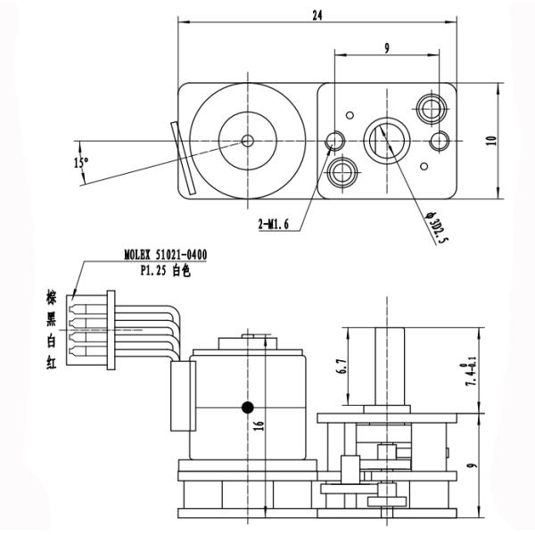 Мотор коробки передач 10mm вала червя Stepper с различными вариантами коэффициента уменьшения