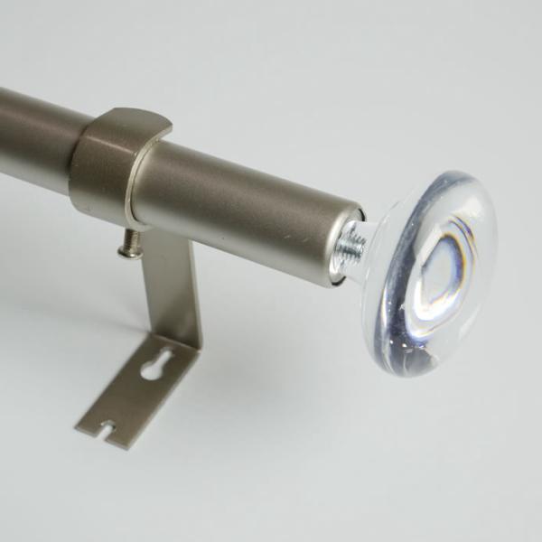 KIEI EP1007 Curtain Finial Crystal Hardware Precision Manufacturing Curtain Rod Hot Sale Luxury Adjustable