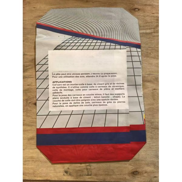 2 Layer 90GSM Paper Valve Bag with  Block Bottom for 50kg Cement Packaging Bags
