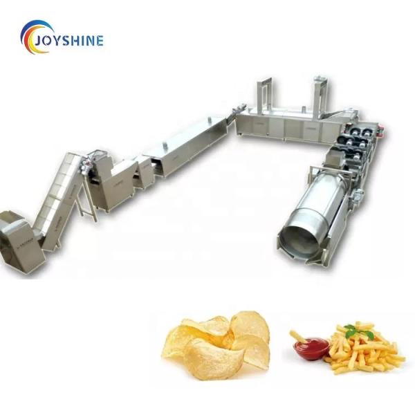Linha de produção de batatas fritas semiautomática de baixo consumo para pequena escala